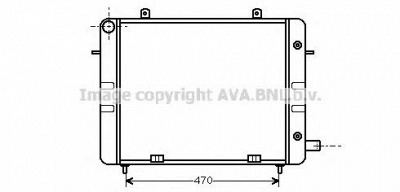 AVA QUALITY COOLING ol2158 -  Радиатор, охлаждение двигателя